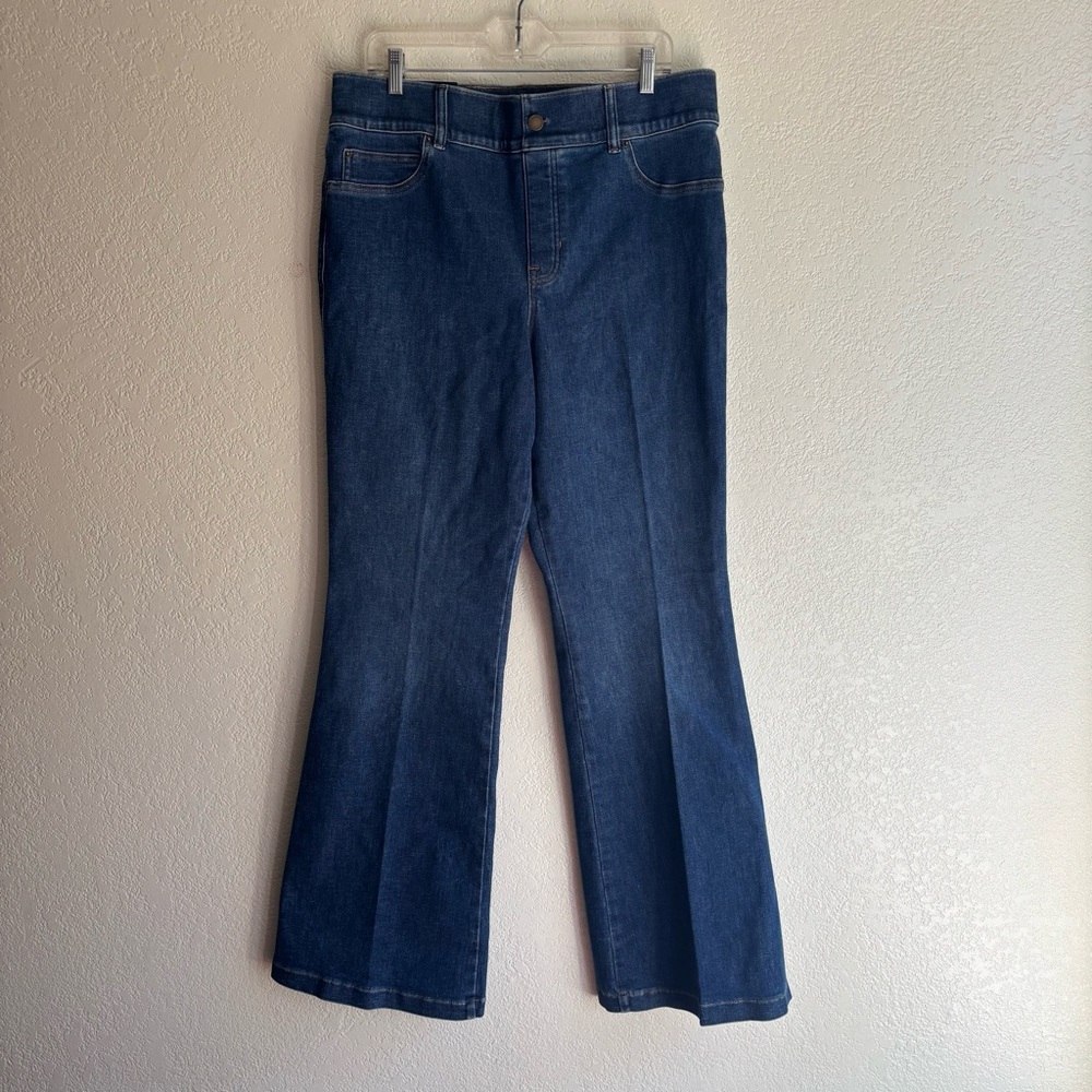 NWT Spanx Original Everywear Pull-On Flare Jeans Authentic Blue 1X 1T Tall